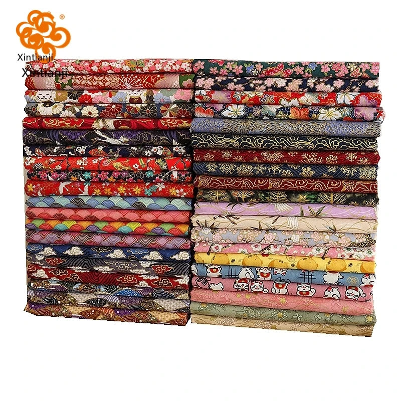 Xintianji Bronzed Japanese Cotton Fabric For DIY Crafts