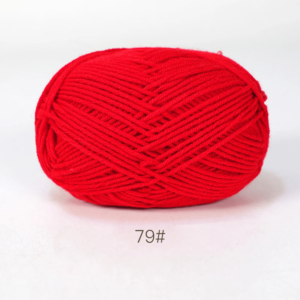 A1-1 50g/Set Soft Milk Cotton Yarn for Crochet Threads for Knitting Wool DIY Craft Sweater Hat Baby Wool Hand Knitting wholesale