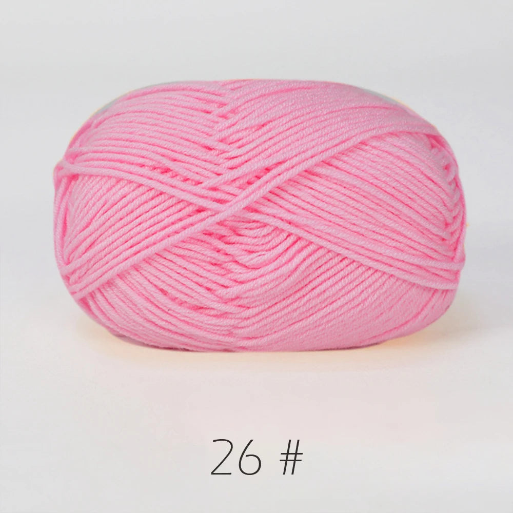 A1-1 50g/Set Soft Milk Cotton Yarn for Crochet Threads for Knitting Wool DIY Craft Sweater Hat Baby Wool Hand Knitting wholesale