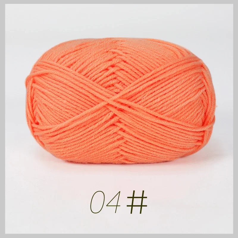 A1-1 50g/Set Soft Milk Cotton Yarn for Crochet Threads for Knitting Wool DIY Craft Sweater Hat Baby Wool Hand Knitting wholesale