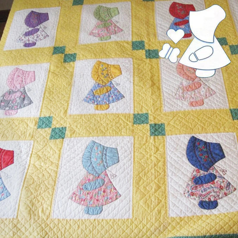 YOMDID 7pcs Standing Boy And Girl Template Acrylic Stencil