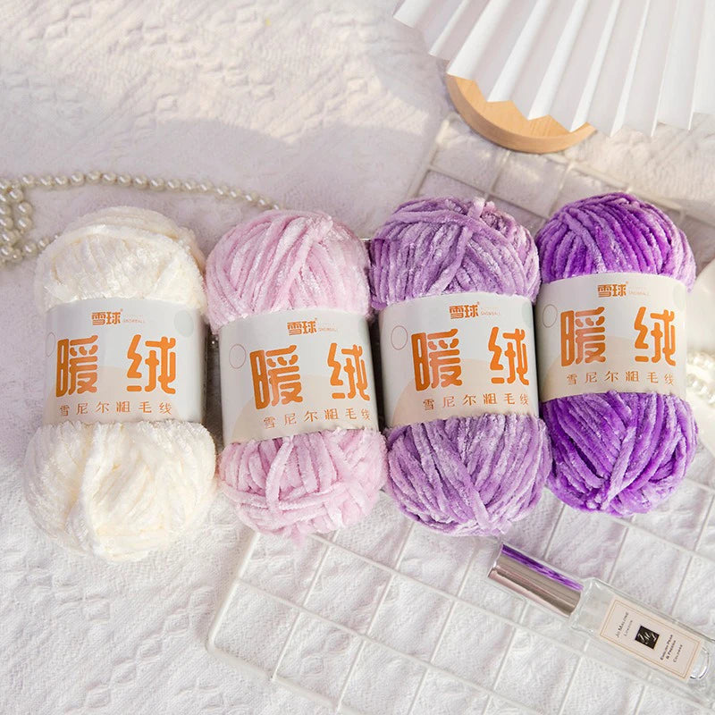 Zhejiang CN Chenille Velvet Yarn 100g 80m Carded Polyester