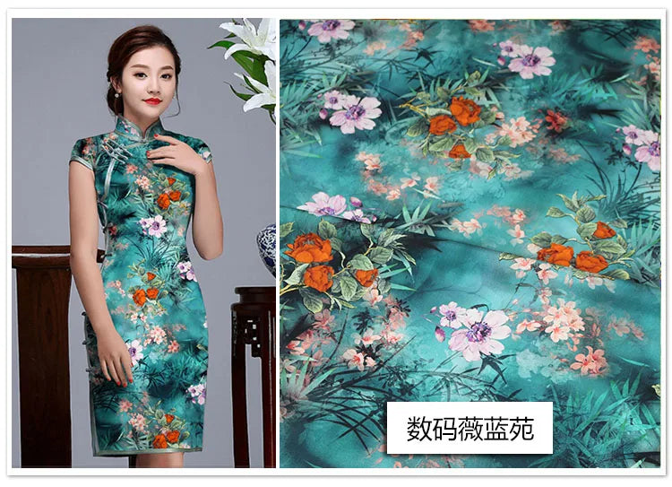 CN Zhejiang 3D Printed Rayon Fabric By The Meter Dress