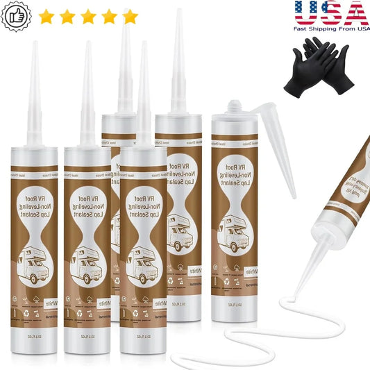 XMSJ RV Roof Sealant Flexible Caulk Non Leveling Adhesion