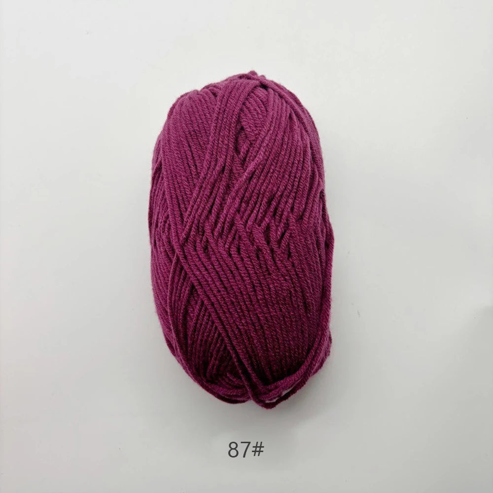 A1-1 50g/Set Soft Milk Cotton Yarn for Crochet Threads for Knitting Wool DIY Craft Sweater Hat Baby Wool Hand Knitting wholesale