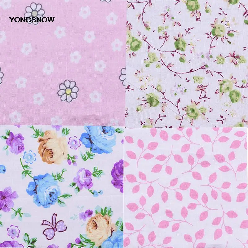 Cotton Floral Patchwork Fabric Squares For Quilting And Craft