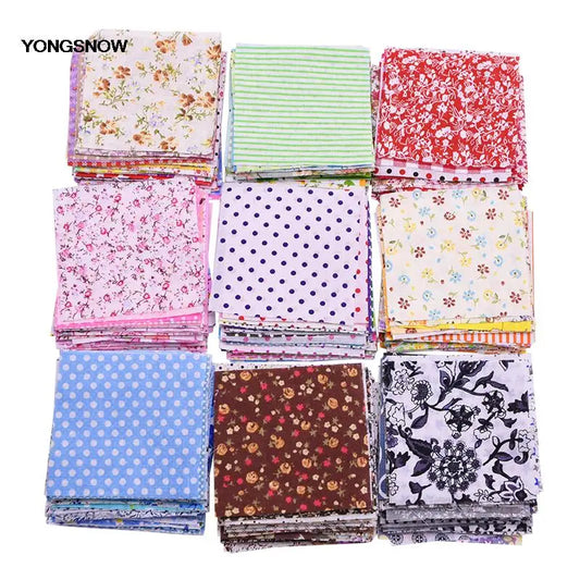 Cotton Floral Patchwork Fabric Squares For Quilting And Craft