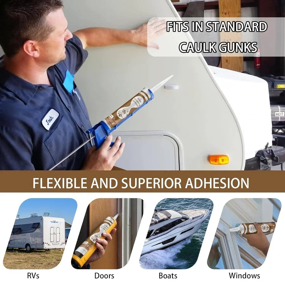 XMSJ RV Roof Sealant Flexible Caulk Non Leveling Adhesion