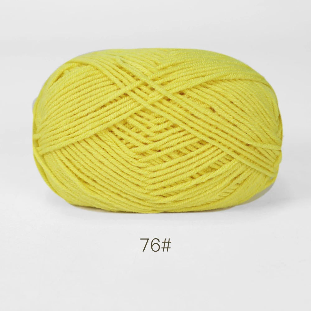 A1-1 50g/Set Soft Milk Cotton Yarn for Crochet Threads for Knitting Wool DIY Craft Sweater Hat Baby Wool Hand Knitting wholesale
