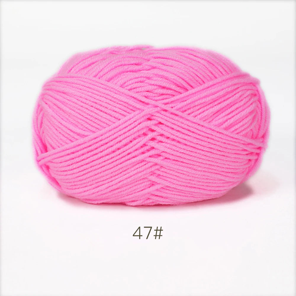 A1-1 50g/Set Soft Milk Cotton Yarn for Crochet Threads for Knitting Wool DIY Craft Sweater Hat Baby Wool Hand Knitting wholesale
