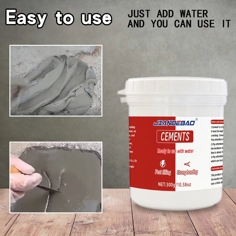 Cement Repair Paste Indoor Outdoor Crack Filler Waterproof