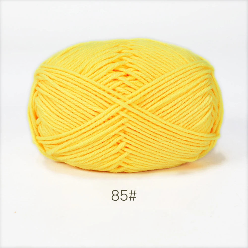A1-1 50g/Set Soft Milk Cotton Yarn for Crochet Threads for Knitting Wool DIY Craft Sweater Hat Baby Wool Hand Knitting wholesale