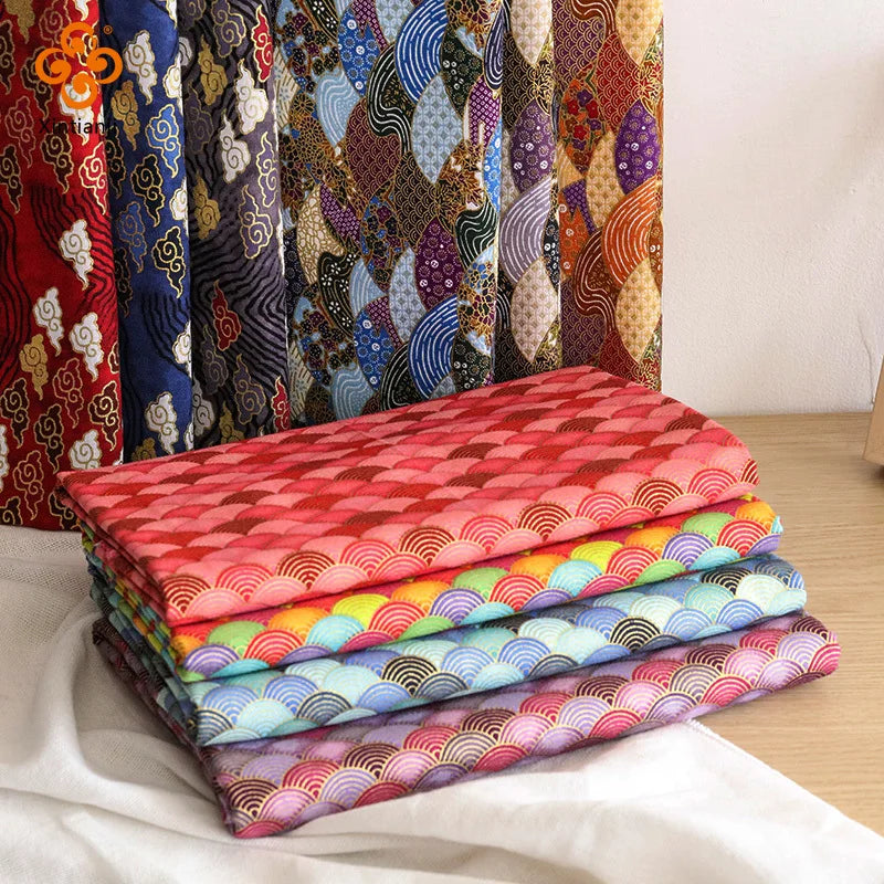 Xintianji Bronzed Japanese Cotton Fabric For DIY Crafts