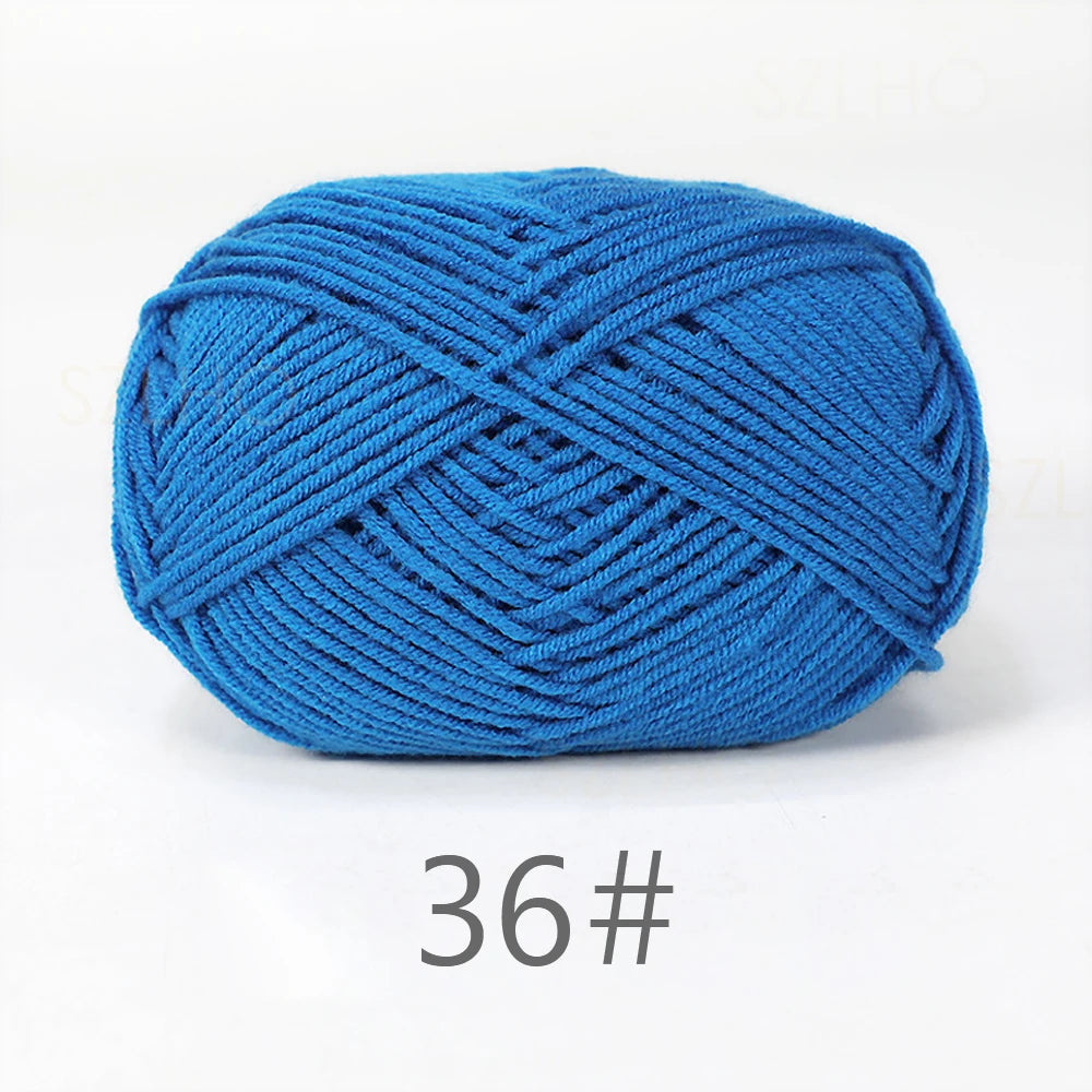 A1-1 50g/Set Soft Milk Cotton Yarn for Crochet Threads for Knitting Wool DIY Craft Sweater Hat Baby Wool Hand Knitting wholesale