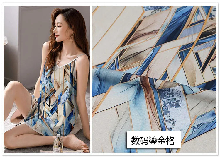CN Zhejiang 3D Printed Rayon Fabric By The Meter Dress