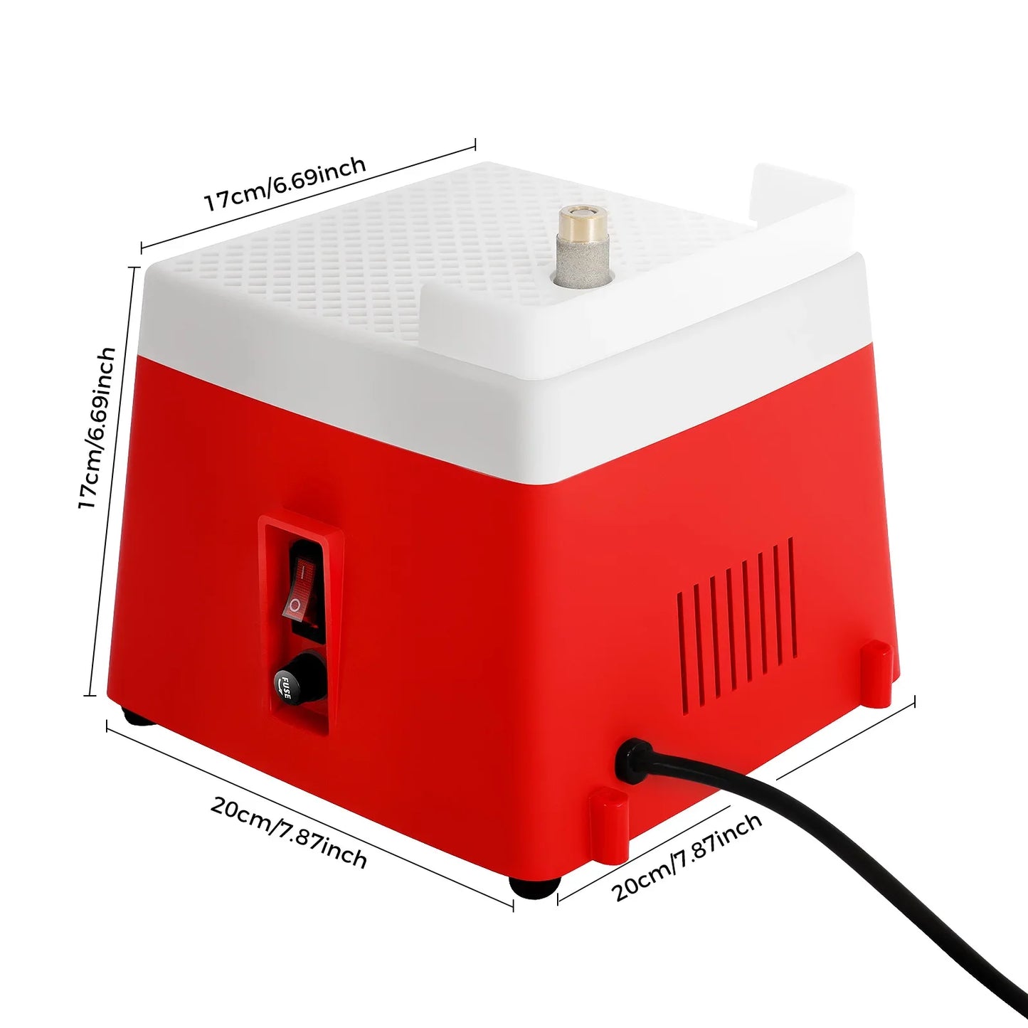 Red Mini Electric Grinder for Stained Glass Polishing