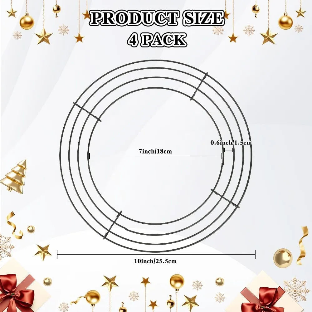Evecholewreath04 4 Pack Wreath Frame Set For DIY Projects