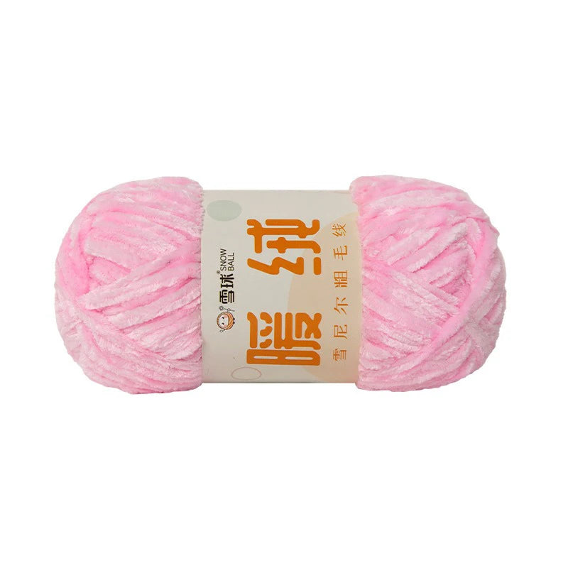 Zhejiang CN Chenille Velvet Yarn 100g 80m Carded Polyester
