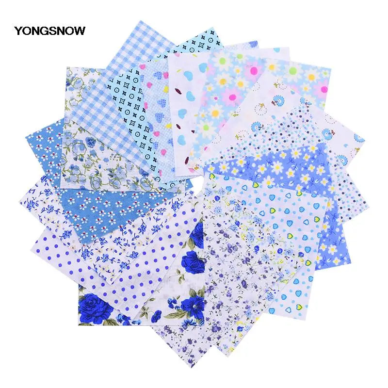 Cotton Floral Patchwork Fabric Squares For Quilting And Craft