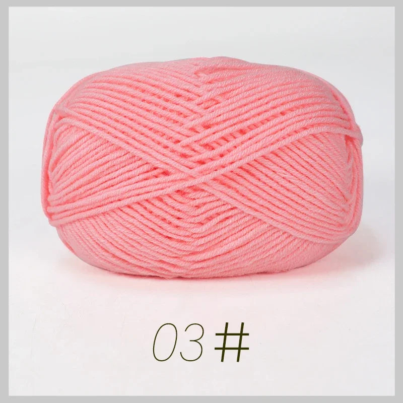 A1-1 50g/Set Soft Milk Cotton Yarn for Crochet Threads for Knitting Wool DIY Craft Sweater Hat Baby Wool Hand Knitting wholesale