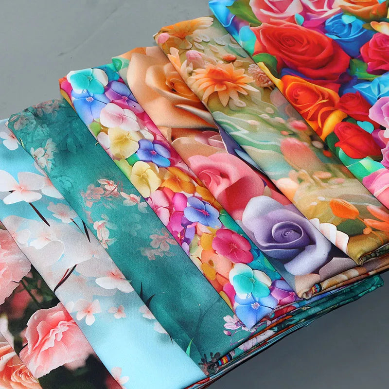 CN Zhejiang 3D Printed Rayon Fabric By The Meter Dress