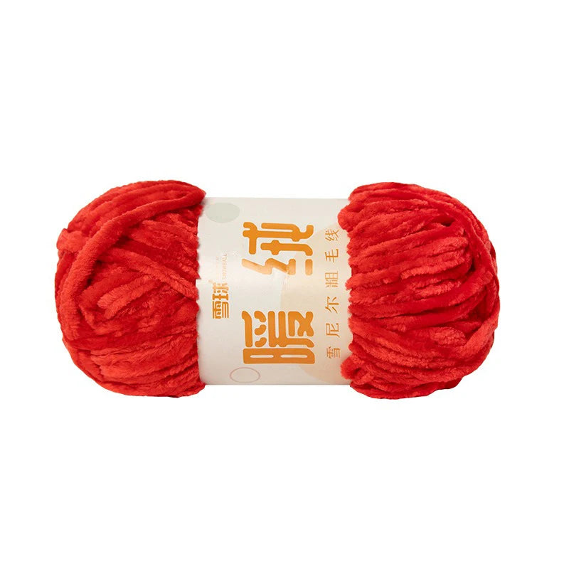 Zhejiang CN Chenille Velvet Yarn 100g 80m Carded Polyester