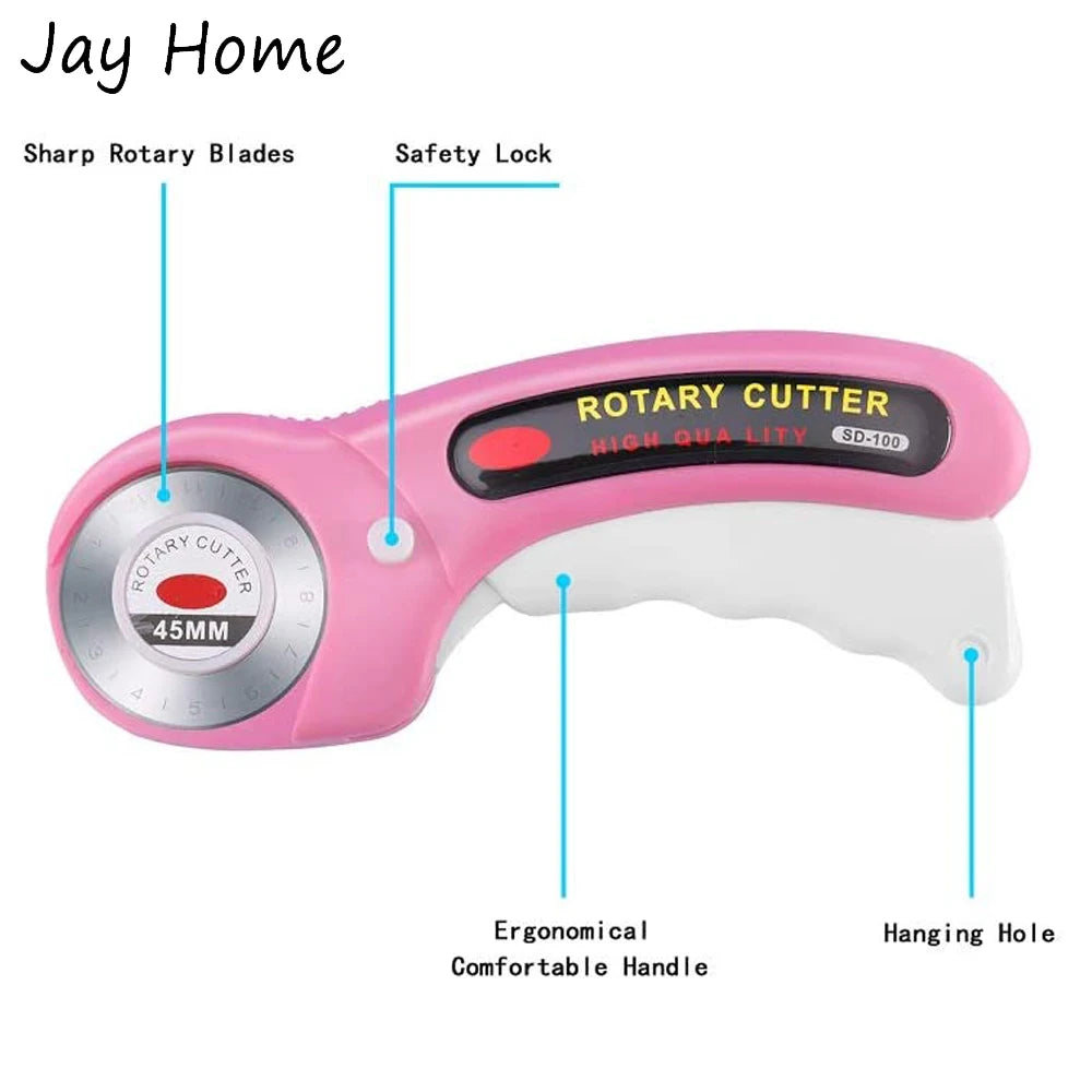 JAY HOME Rotary Cutter Kit With Replacement Blades Accessories