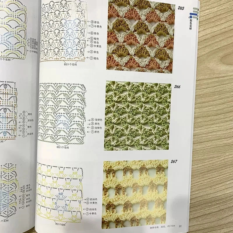 Nbyinto Japanese Crochet 300 Patterns Pieces Knitting Book