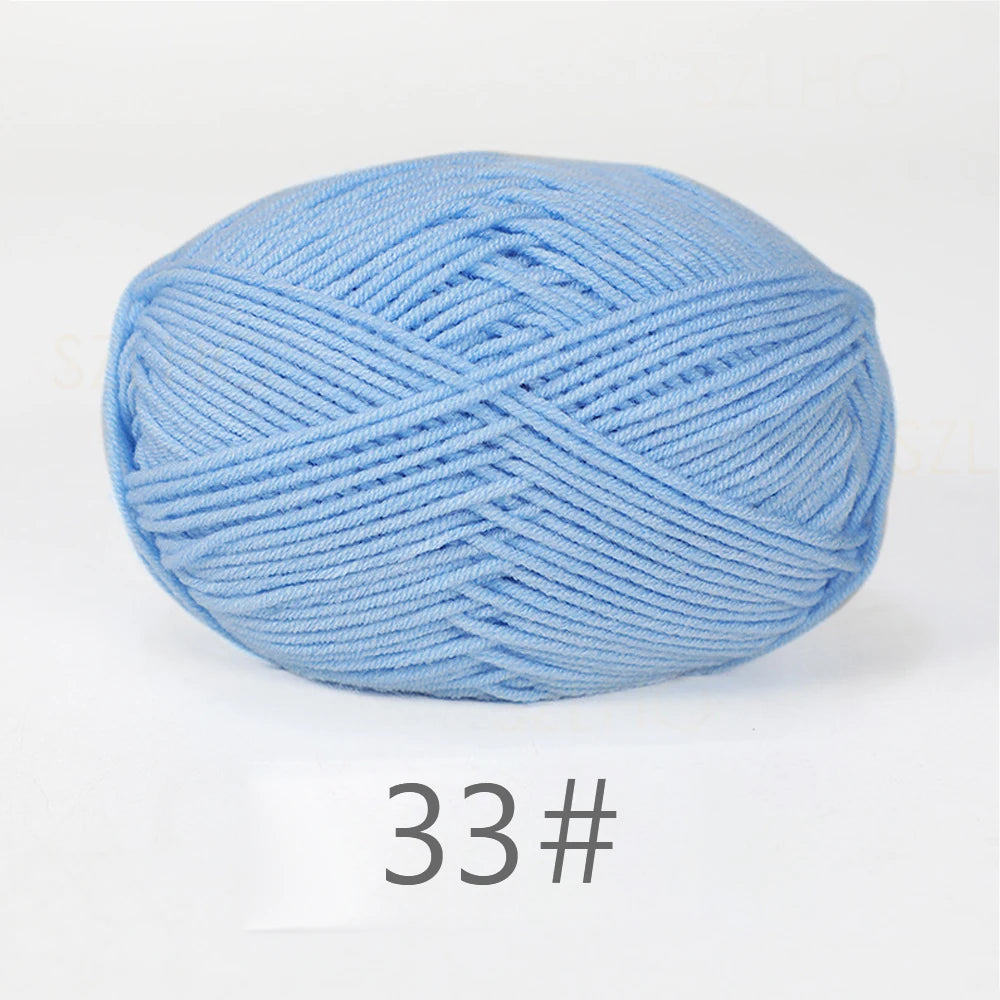 A1-1 50g/Set Soft Milk Cotton Yarn for Crochet Threads for Knitting Wool DIY Craft Sweater Hat Baby Wool Hand Knitting wholesale