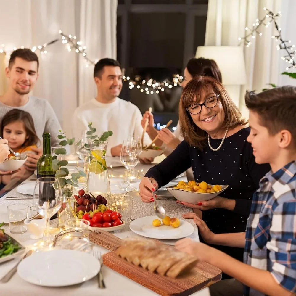 Acacia Wood Cutting Board Set With Handles 6 Pack Bundle