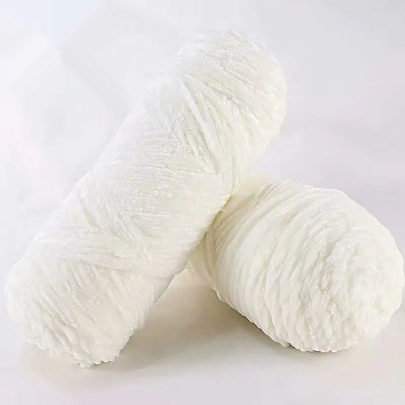 NONECN Polyester Velvet Chenille Yarn For Amigurumi 100g 130m