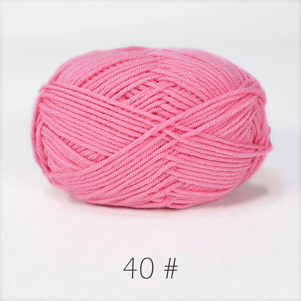 A1-1 50g/Set Soft Milk Cotton Yarn for Crochet Threads for Knitting Wool DIY Craft Sweater Hat Baby Wool Hand Knitting wholesale