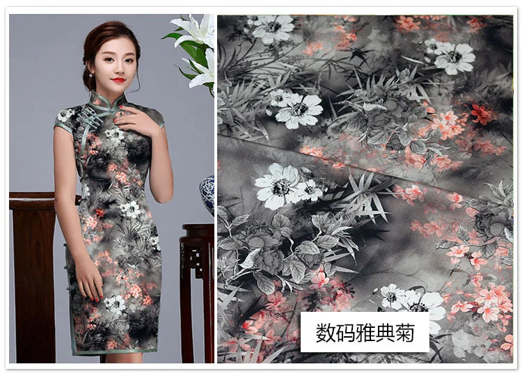 CN Zhejiang 3D Printed Rayon Fabric By The Meter Dress