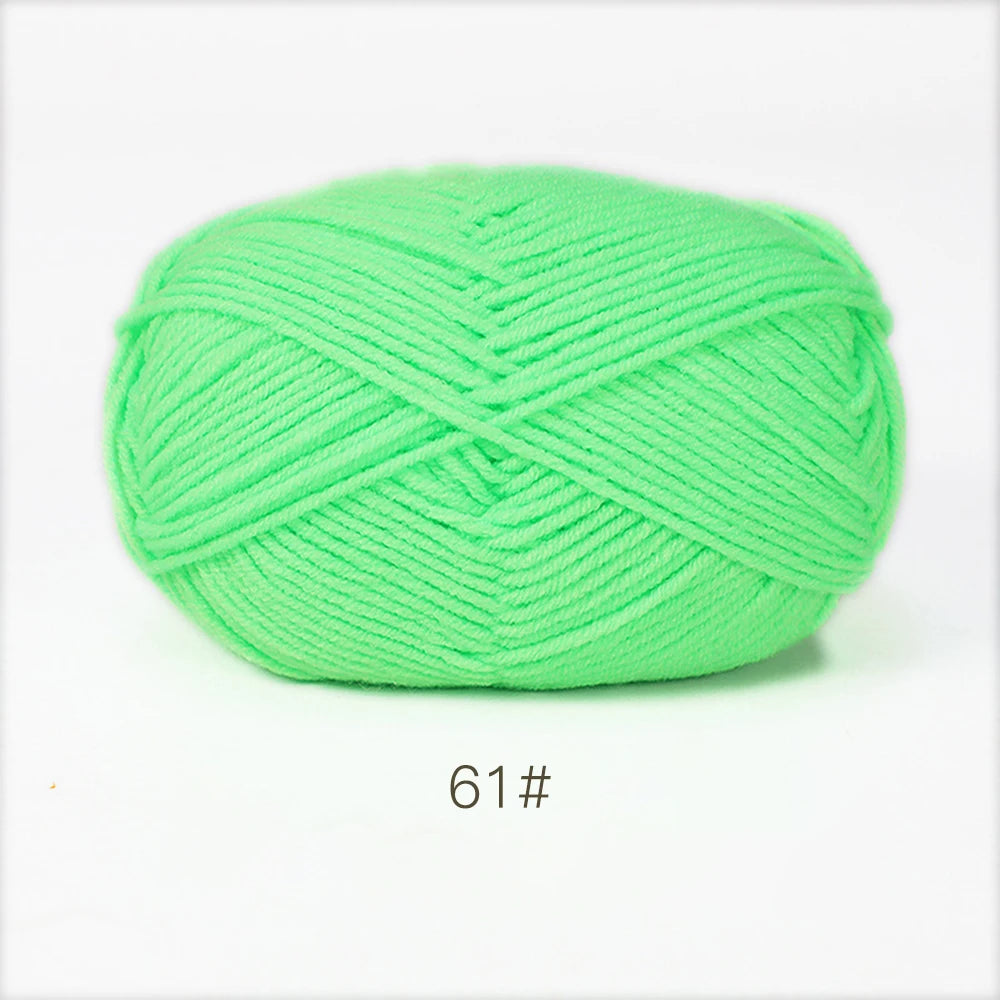 A1-1 50g/Set Soft Milk Cotton Yarn for Crochet Threads for Knitting Wool DIY Craft Sweater Hat Baby Wool Hand Knitting wholesale