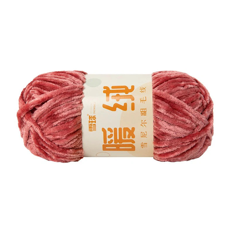 Zhejiang CN Chenille Velvet Yarn 100g 80m Carded Polyester