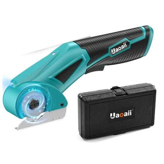 Cordless Electric Rotary Cutter Scissors With Led And Safety