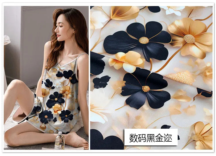 CN Zhejiang 3D Printed Rayon Fabric By The Meter Dress