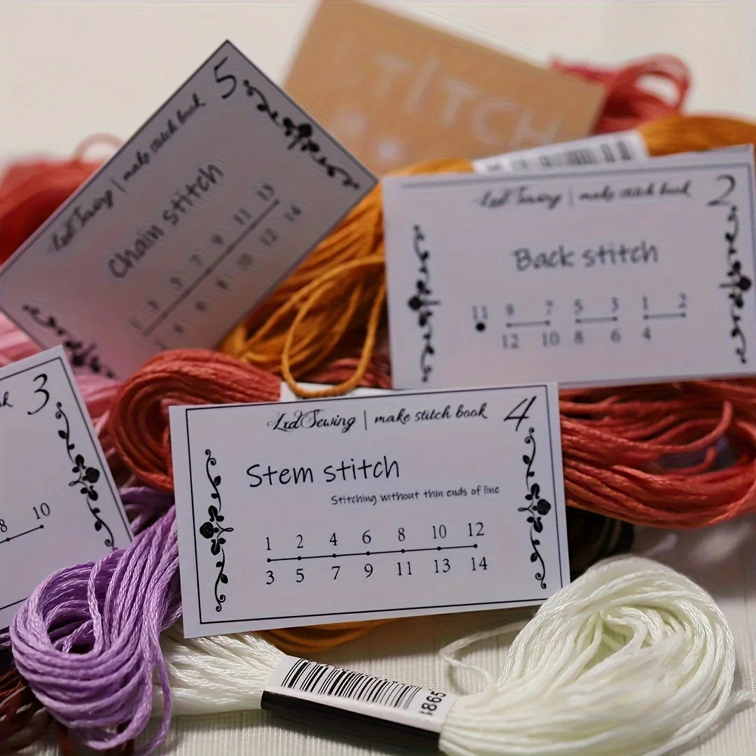 Choice Mini Creative Sewing Book Set For Embroidery Beginners