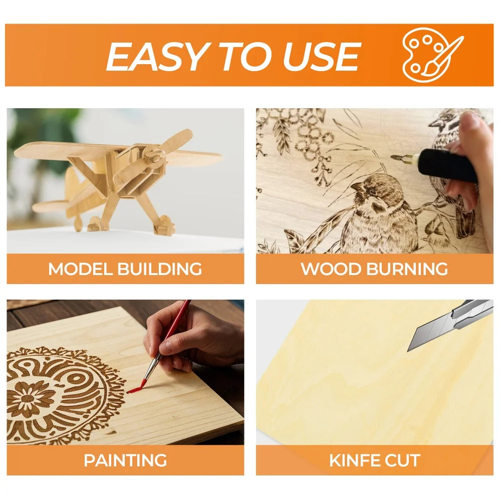 Basswood Plywood Sheets For Laser Engraving DIY Projects