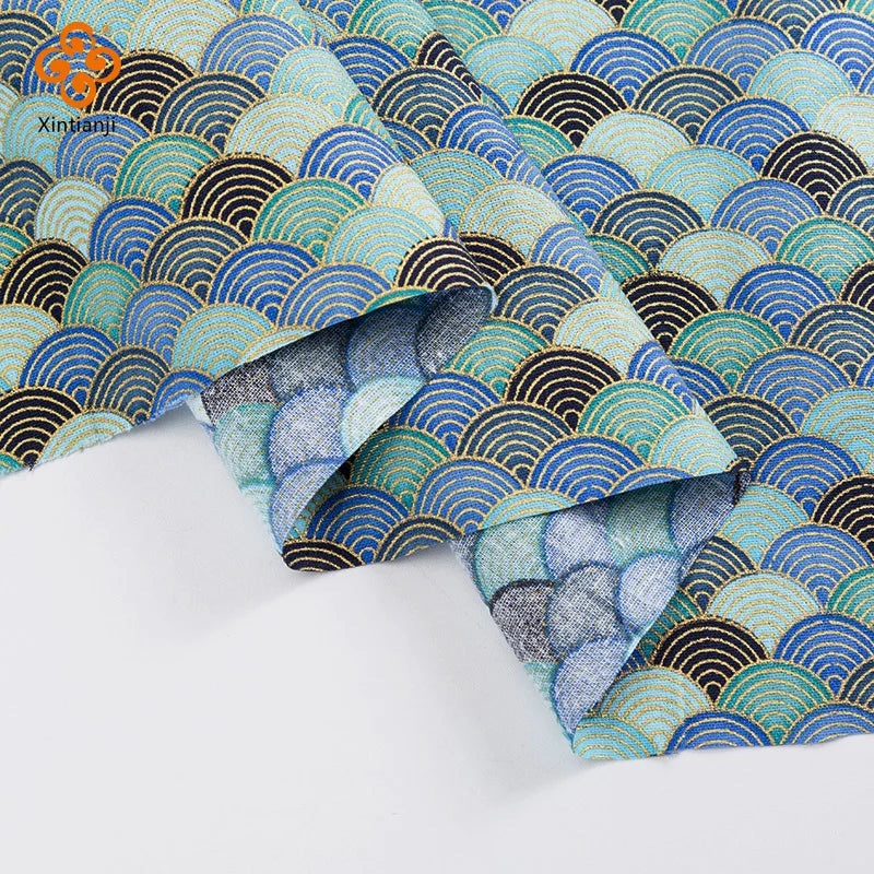 Xintianji Bronzed Japanese Cotton Fabric For DIY Crafts