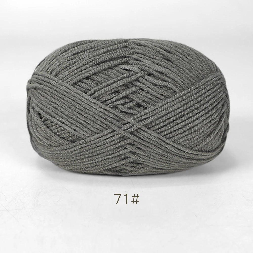 A1-1 50g/Set Soft Milk Cotton Yarn for Crochet Threads for Knitting Wool DIY Craft Sweater Hat Baby Wool Hand Knitting wholesale