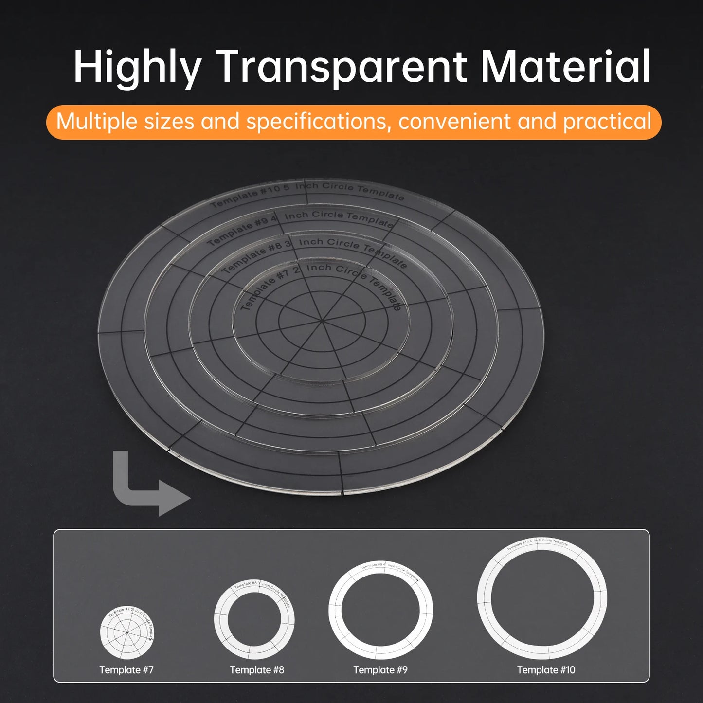 ChgImposs All In One Quilting Patchwork Ruler Set With Shapes