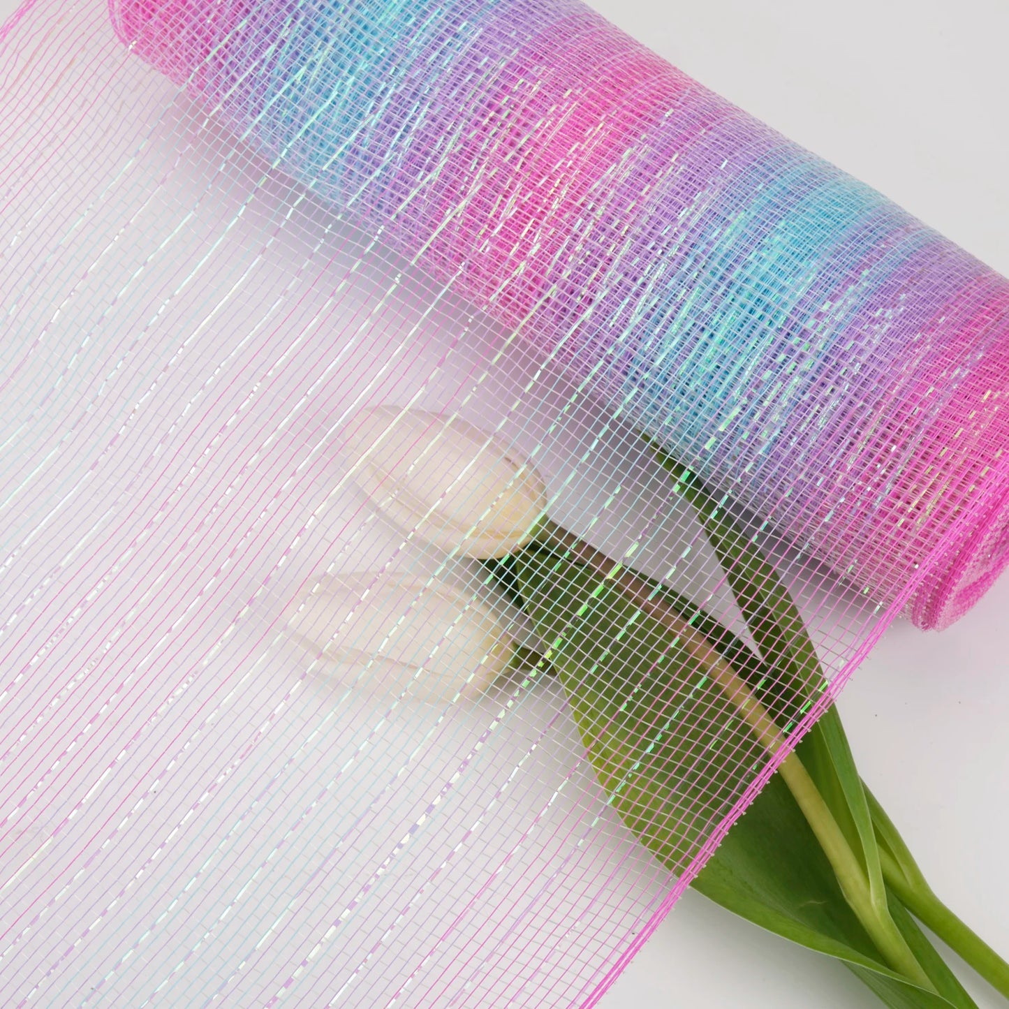 Zhejiang Polyester Mesh Ribbons With Metallic For Holidays