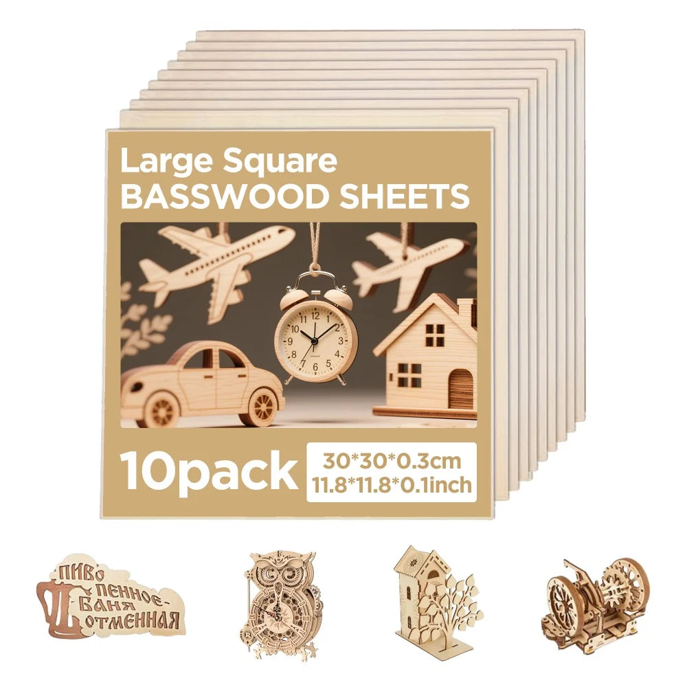 Basswood Plywood Sheets For Laser Engraving DIY Projects