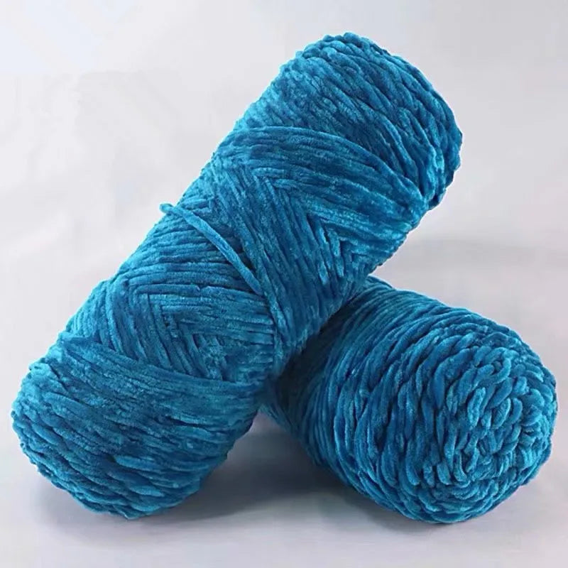 NONECN Polyester Velvet Chenille Yarn For Amigurumi 100g 130m