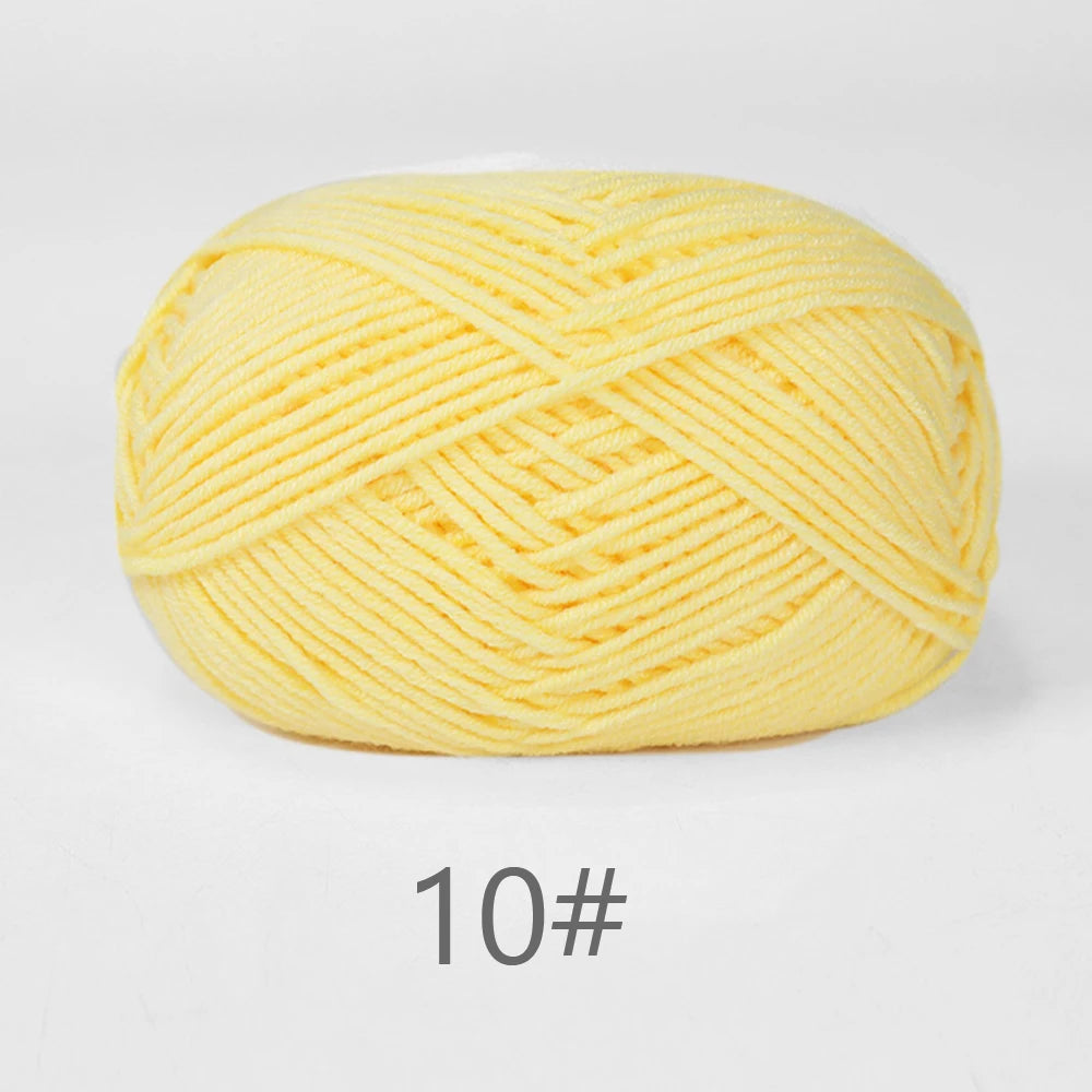 A1-1 50g/Set Soft Milk Cotton Yarn for Crochet Threads for Knitting Wool DIY Craft Sweater Hat Baby Wool Hand Knitting wholesale