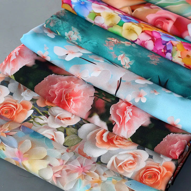 CN Zhejiang 3D Printed Rayon Fabric By The Meter Dress