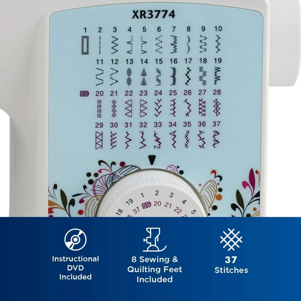 XR3774 Sewing and Quilting Machine 37 Built In Stitches