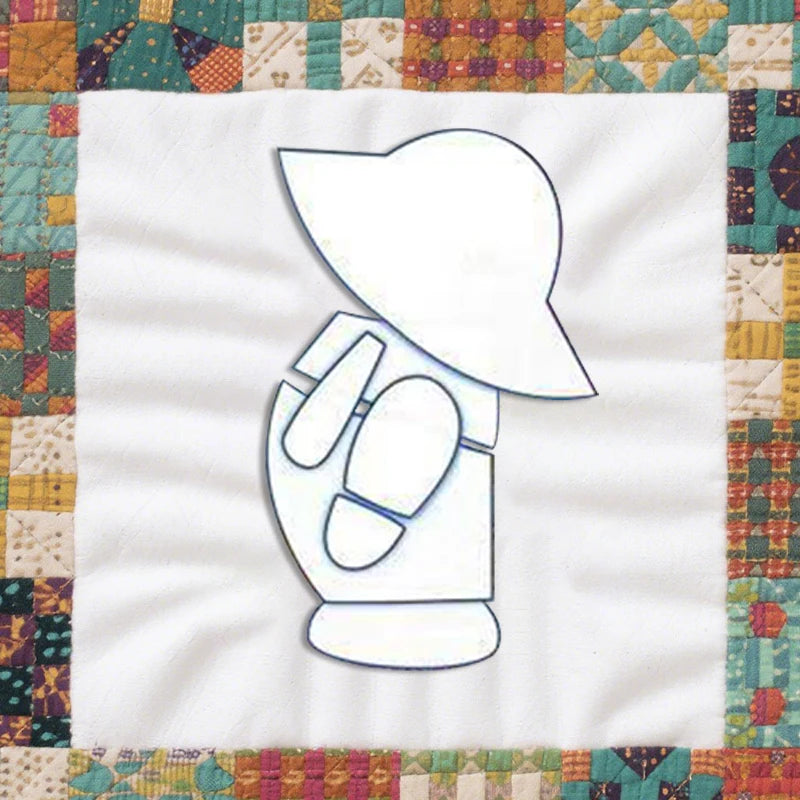 YOMDID 7pcs Standing Boy And Girl Template Acrylic Stencil