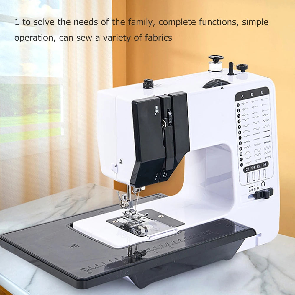 Portable Mini Electric Sewing Machine for Beginners with 12 Stitches